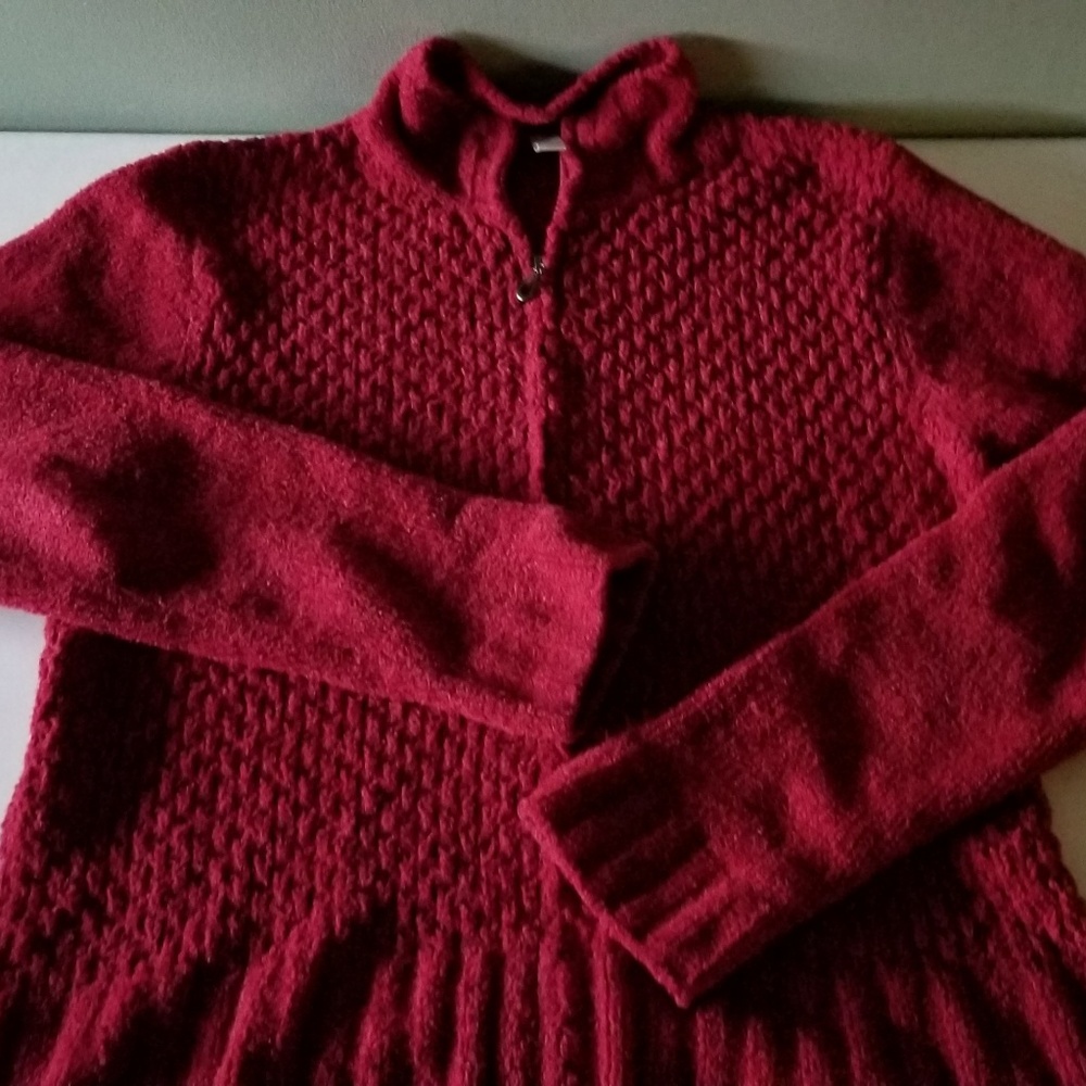 Soybu Fuzzy Full-zip Jacket RedWine Color M C113